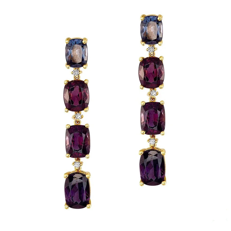 23.43cts Untreated Spinel Earrings