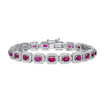 6.39cts Burmese Ruby Bracelet