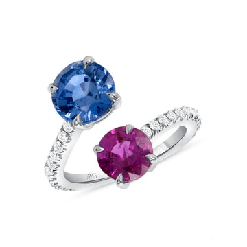 Ceylon Blue and Pink Sapphire