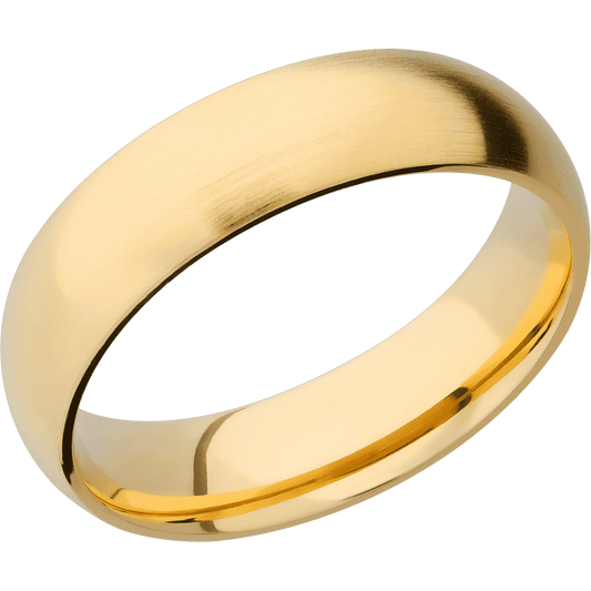 14K Yellow Gold with Satin Finish