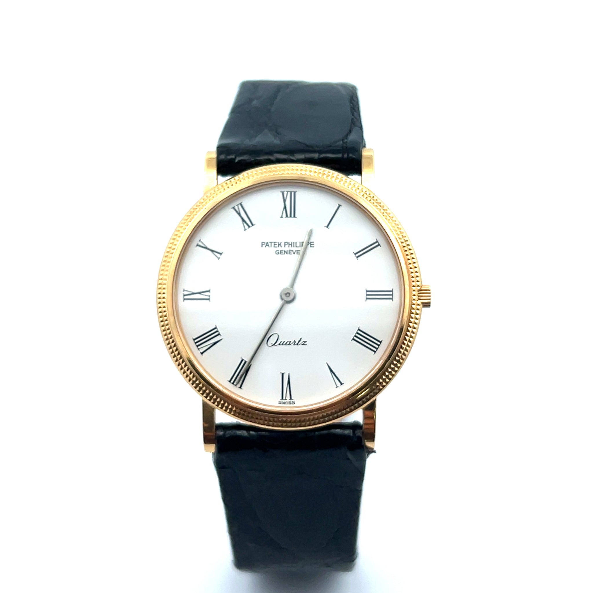 Men's 18K Yellow Patek Philippe "Calatrava" Quartz Dress Watch