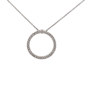 Lady’s Roberto Coin Diamond Circle Necklace.