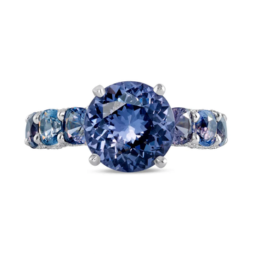 Platinum Burmese Spinel Ring (5.29ct)