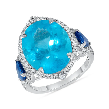 18K White Gold Apatite Ring (8.51ct)