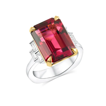 18K White Gold Rubellite Ring (11.20ct)